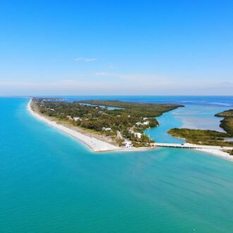 The Florida coast.